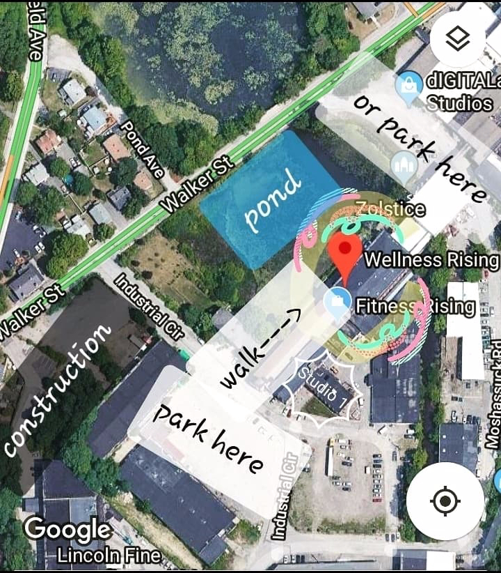 wellness rising office lot google map